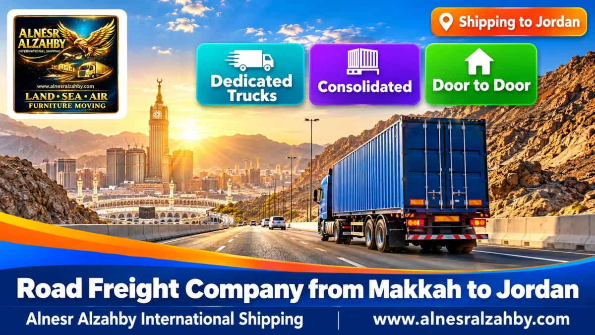 Road Freight Company from Makkah to Jordan — Alnesr Alzahby International Shipping