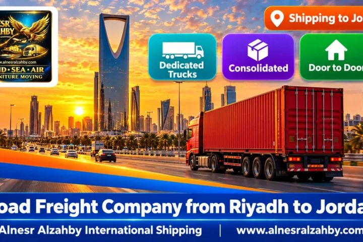 Road Freight Company from Riyadh to Jordan — Alnesr Alzahby International Shipping
