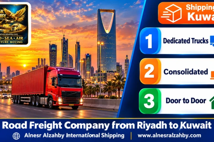 Road Freight Company from Riyadh to Kuwait — Alnesr Alzahby International Shipping