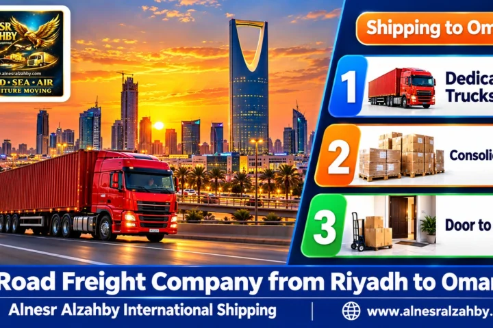 Road Freight Company from Riyadh to Oman — Alnesr Alzahby International Shipping