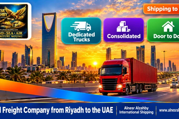 Road Freight Company from Riyadh to the UAE — Alnesr Alzahby International Shipping