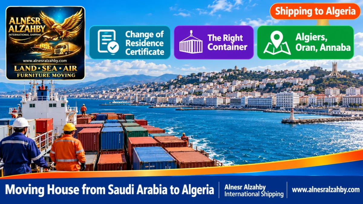 Moving House from Saudi Arabia to Algeria — Alnesr Alzahby International Shipping
