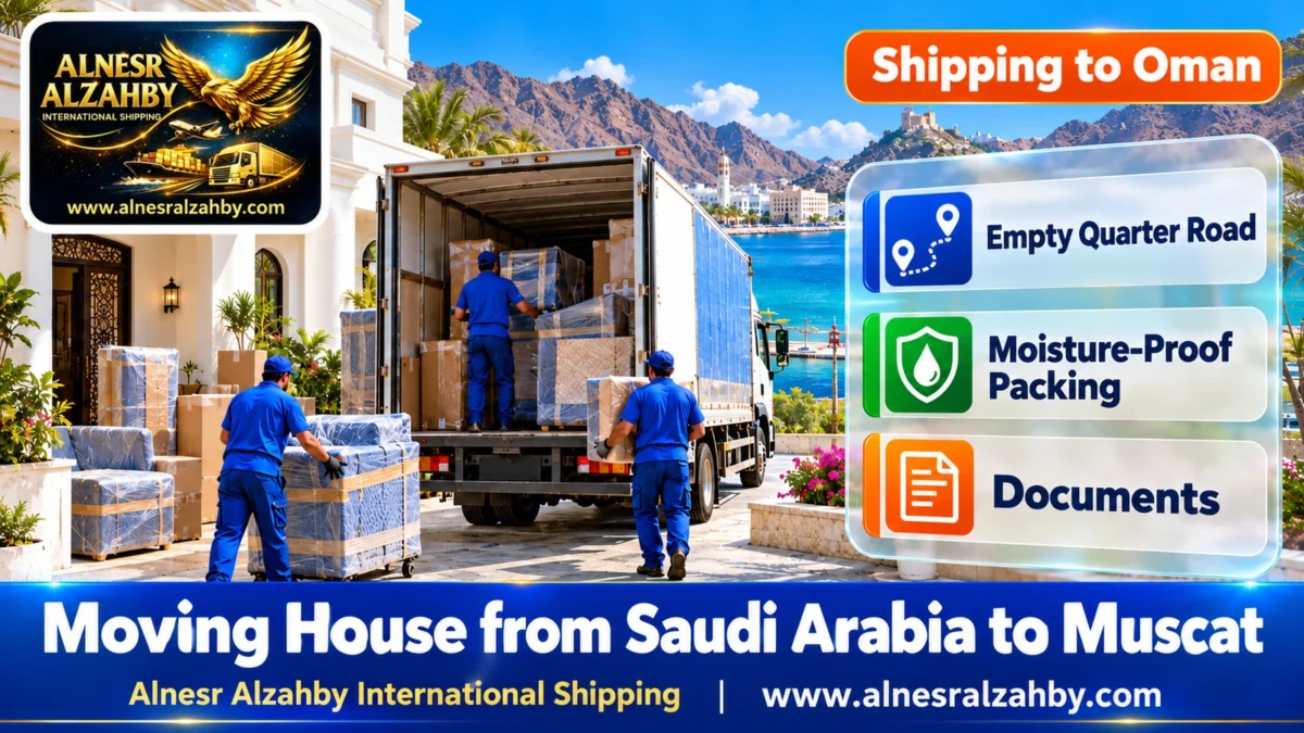 Moving House from Saudi Arabia to Muscat — Alnesr Alzahby International Shipping
