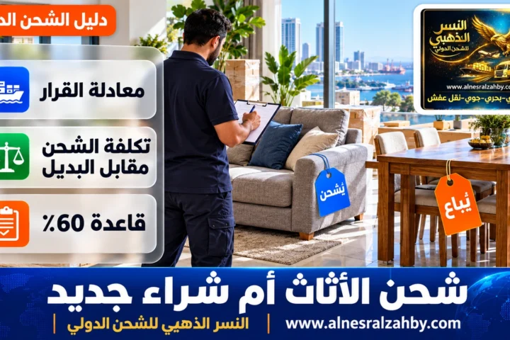 شحن الأثاث أم شراء جديد — النسر الذهبي للشحن الدولي