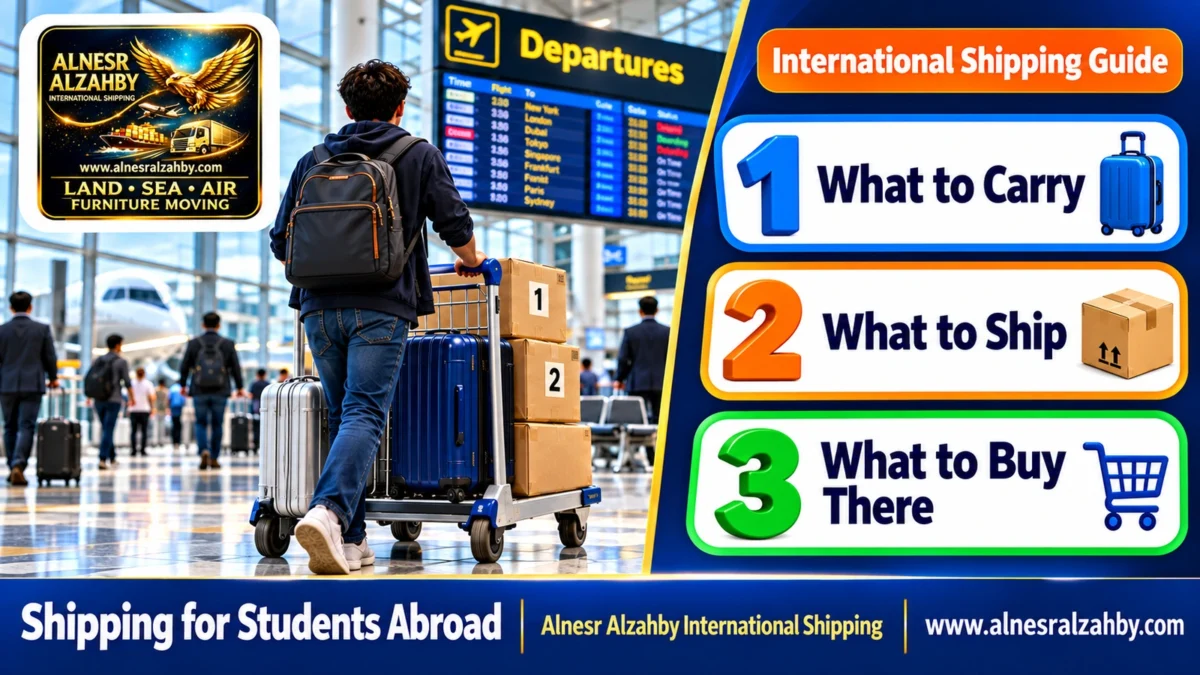 Shipping for Students Abroad — Alnesr Alzahby International Shipping