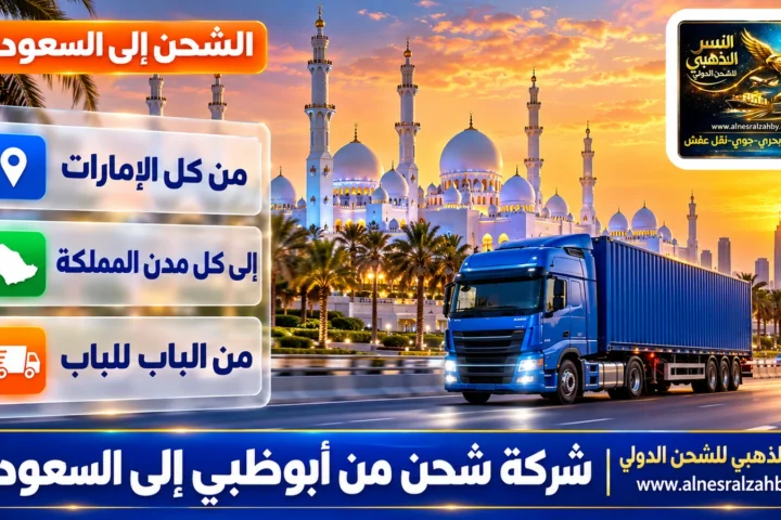 شركة شحن من أبوظبي الي السعودية — النسر الذهبي للشحن الدولي