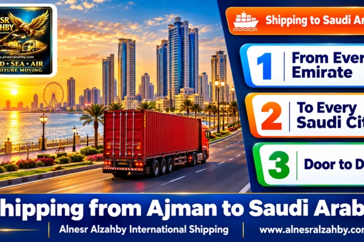 Shipping Company from Ajman to Saudi Arabia — Alnesr Alzahby International Shipping