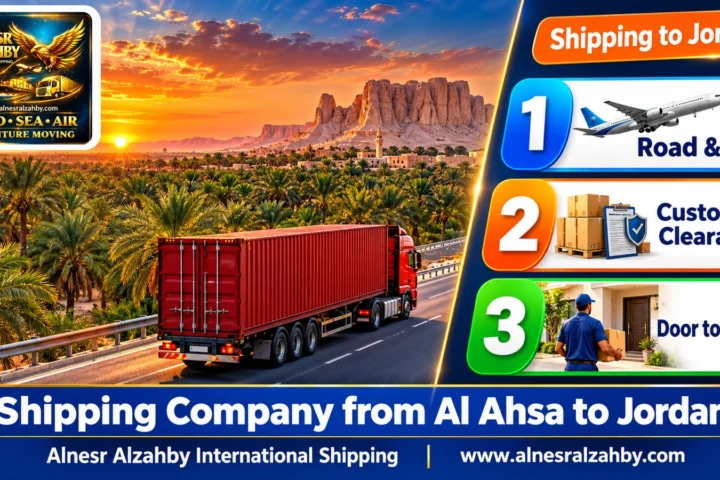 Shipping Company from Al Ahsa to Jordan — Alnesr Alzahby International Shipping