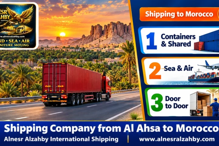 Shipping Company from Al Ahsa to Morocco — Alnesr Alzahby International Shipping