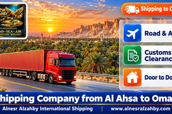 Shipping Company from Al Ahsa to Oman — Alnesr Alzahby International Shipping