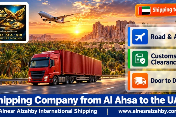 Shipping Company from Al Ahsa to the UAE — Alnesr Alzahby International Shipping