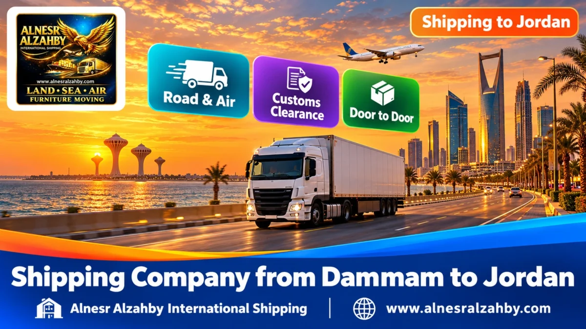 Shipping Company from Dammam to Jordan — Alnesr Alzahby International Shipping