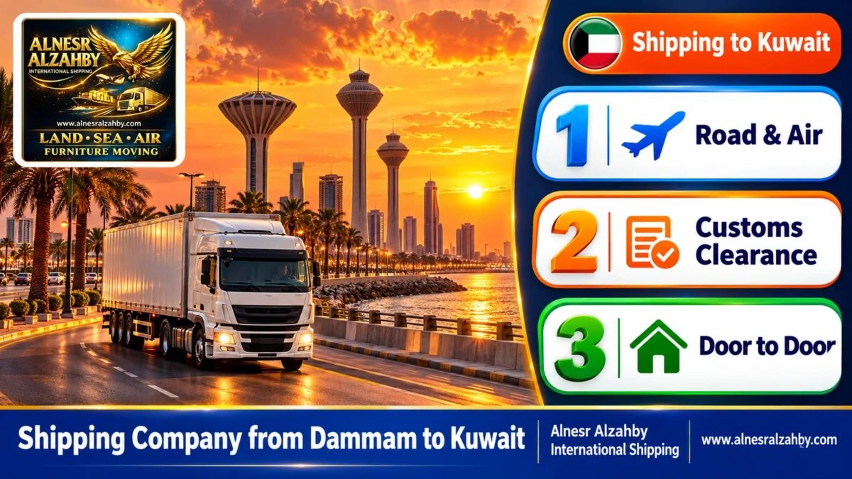 Shipping Company from Dammam to Kuwait — Alnesr Alzahby International Shipping