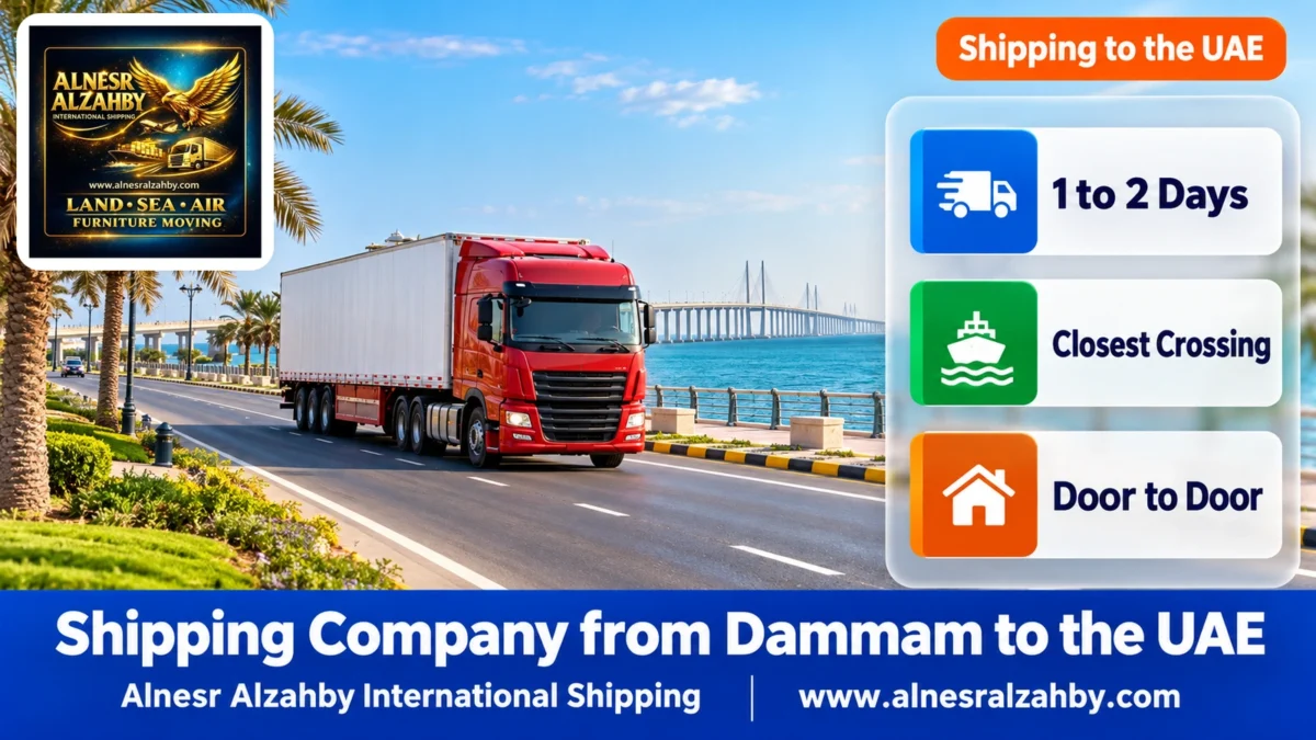 Shipping Company from Dammam to the UAE — Alnesr Alzahby International Shipping