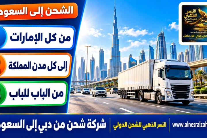 شركة شحن من دبي الي السعودية — النسر الذهبي للشحن الدولي
