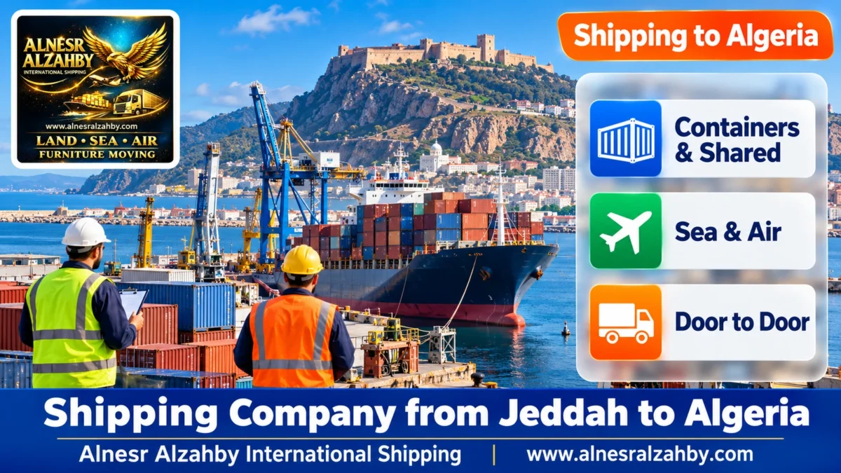 Shipping Company from Jeddah to Algeria — Alnesr Alzahby International Shipping