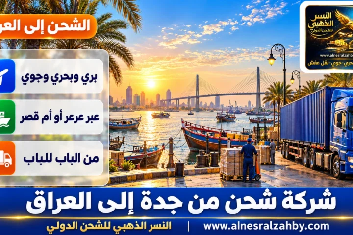 شركة شحن من جدة إلى العراق — النسر الذهبي للشحن الدولي