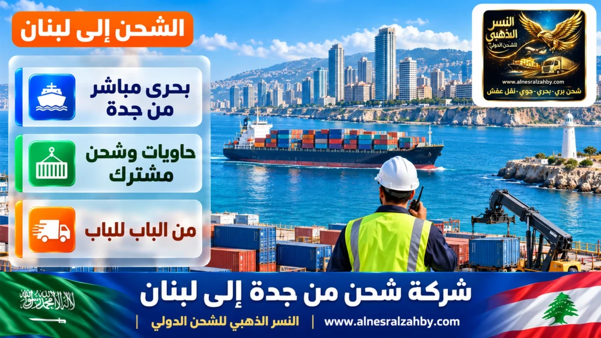 شركة شحن من جدة إلى لبنان — النسر الذهبي للشحن الدولي