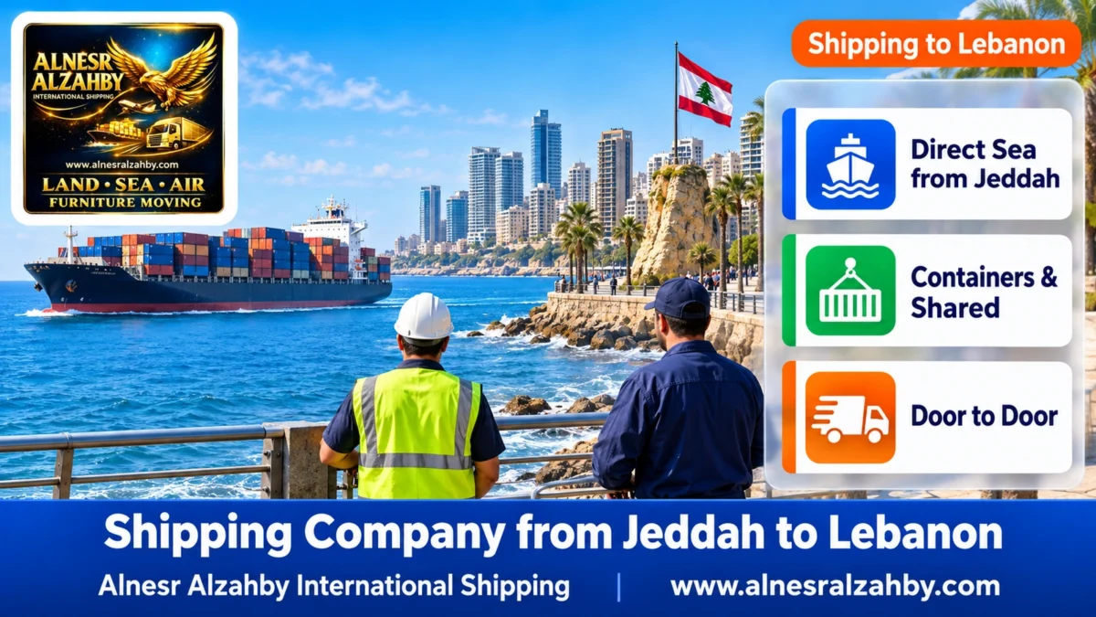 Shipping Company from Jeddah to Lebanon — Alnesr Alzahby International Shipping