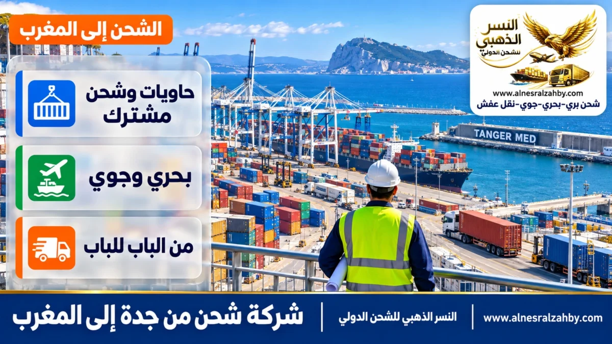 شركة شحن من جدة إلى المغرب — النسر الذهبي للشحن الدولي