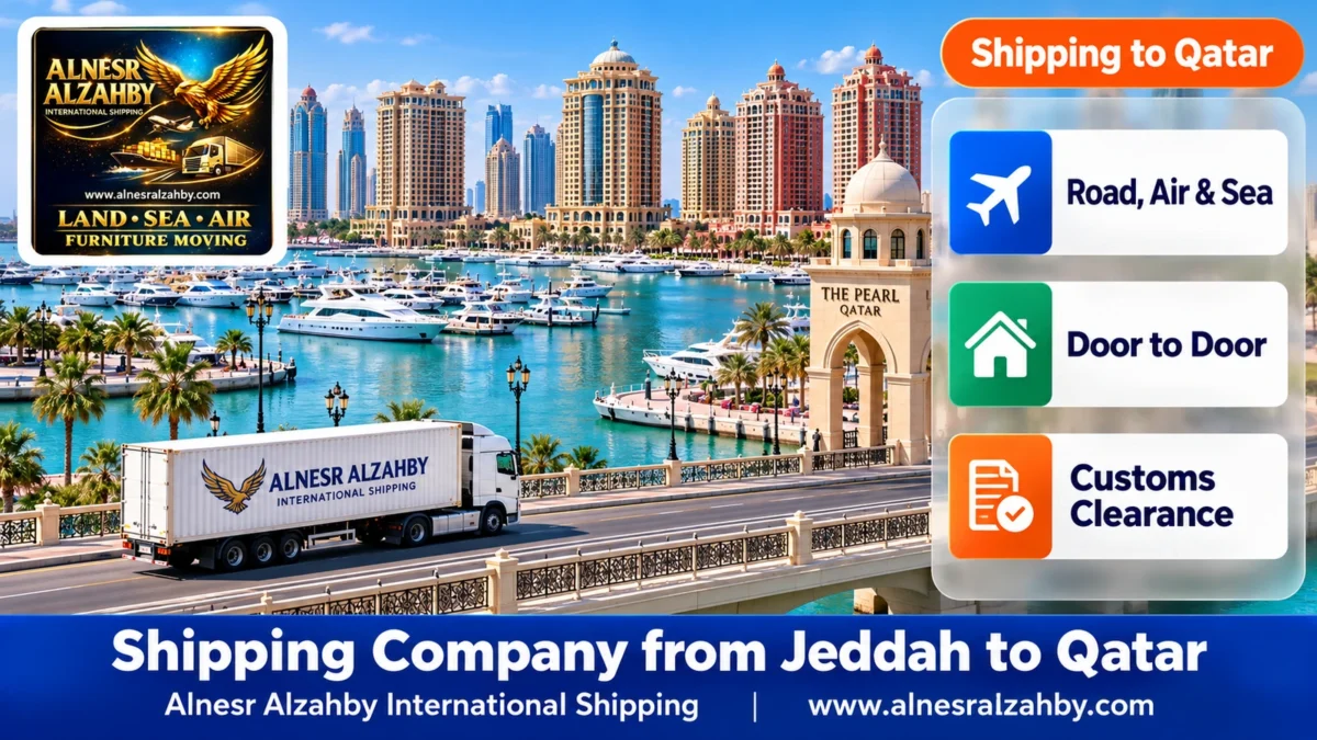 Shipping Company from Jeddah to Qatar — Alnesr Alzahby International Shipping