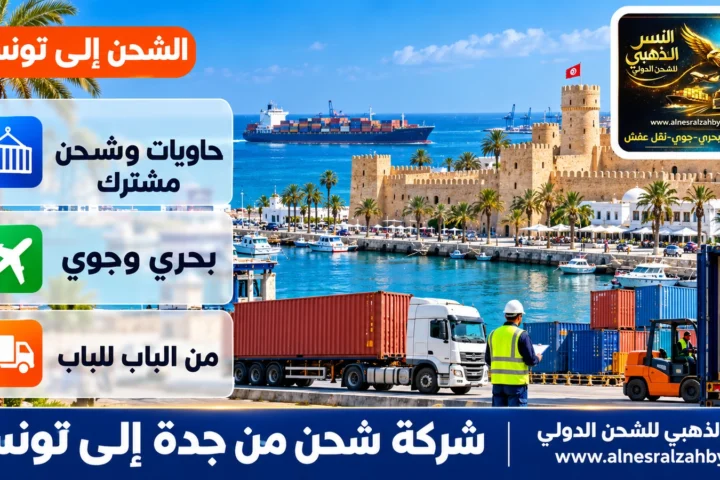 شركة شحن من جدة إلى تونس — النسر الذهبي للشحن الدولي