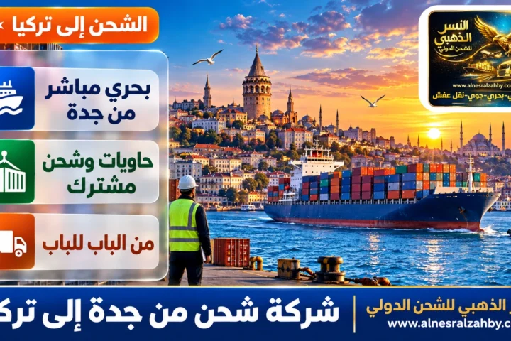 شركة شحن من جدة إلى تركيا — النسر الذهبي للشحن الدولي
