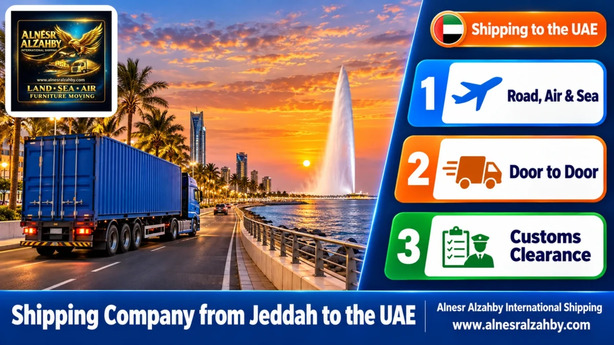 Shipping Company from Jeddah to the UAE — Alnesr Alzahby International Shipping