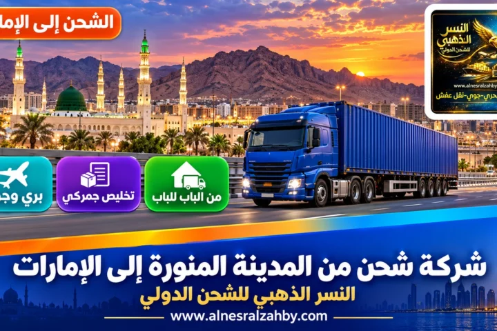 شركة شحن من المدينة المنورة إلى الإمارات — النسر الذهبي للشحن الدولي