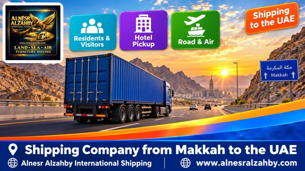 Shipping Company from Makkah to the UAE — Alnesr Alzahby International Shipping