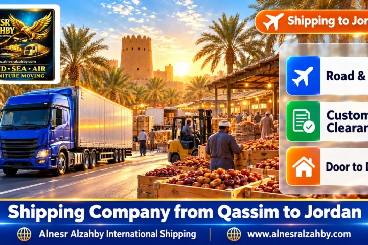 Shipping Company from Qassim to Jordan — Alnesr Alzahby International Shipping