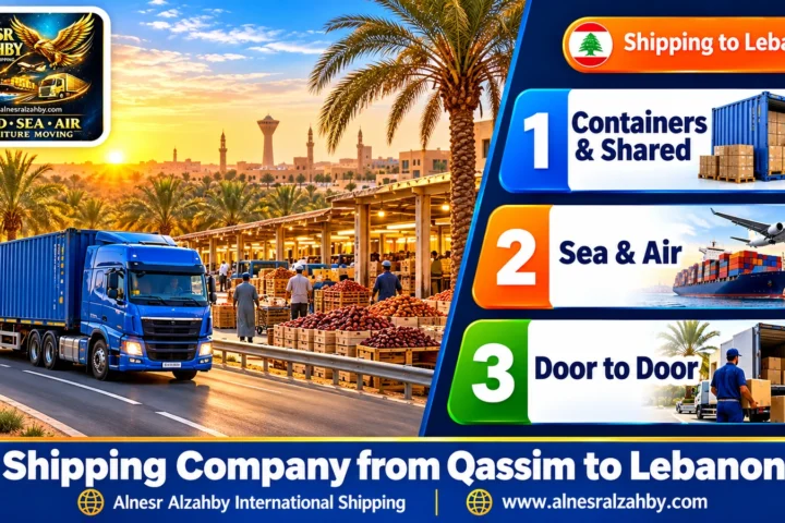 Shipping Company from Qassim to Lebanon — Alnesr Alzahby International Shipping