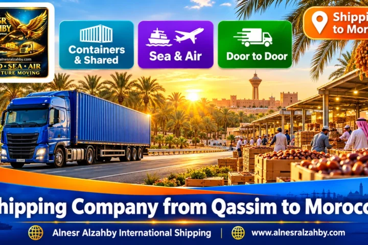 Shipping Company from Qassim to Morocco — Alnesr Alzahby International Shipping