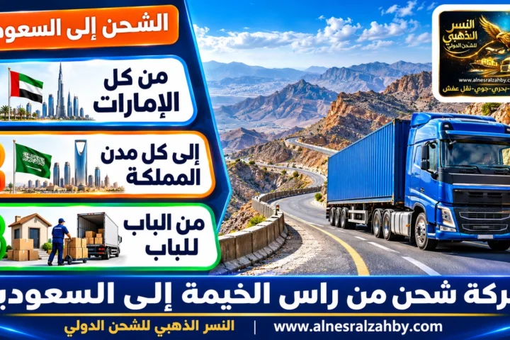 شركة شحن من راس الخيمة الي السعودية — النسر الذهبي للشحن الدولي