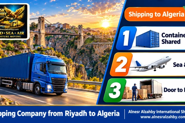 Shipping Company from Riyadh to Algeria — Alnesr Alzahby International Shipping
