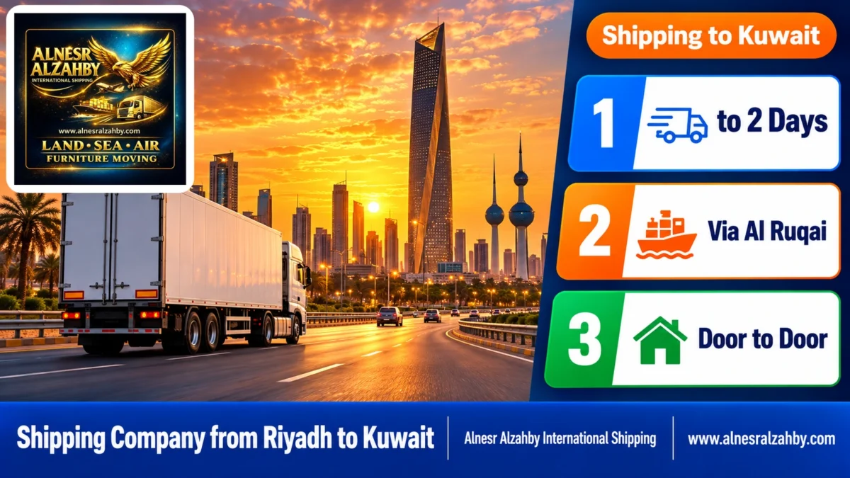 Shipping Company from Riyadh to Kuwait — Alnesr Alzahby International Shipping