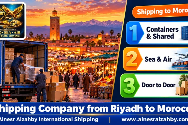 Shipping Company from Riyadh to Morocco — Alnesr Alzahby International Shipping