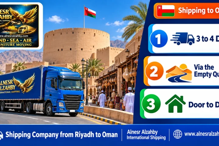 Shipping Company from Riyadh to Oman — Alnesr Alzahby International Shipping