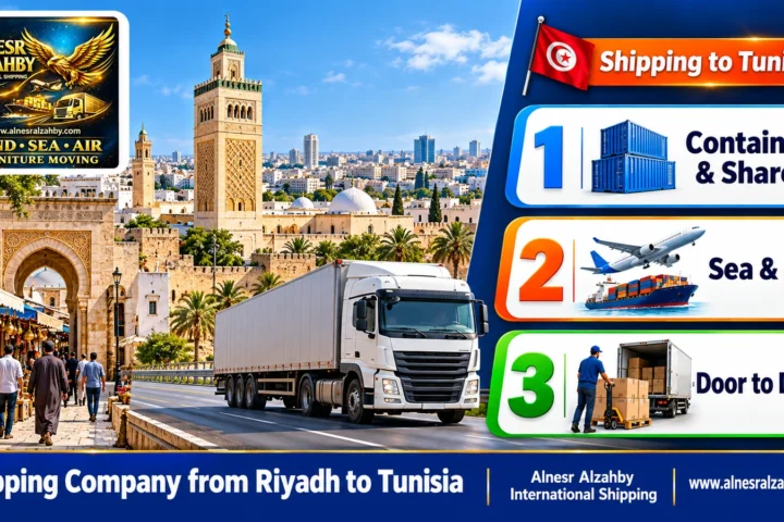 Shipping Company from Riyadh to Tunisia — Alnesr Alzahby International Shipping