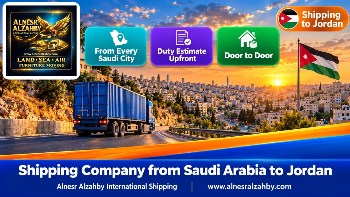 Shipping Company from Saudi Arabia to Jordan — Alnesr Alzahby International Shipping