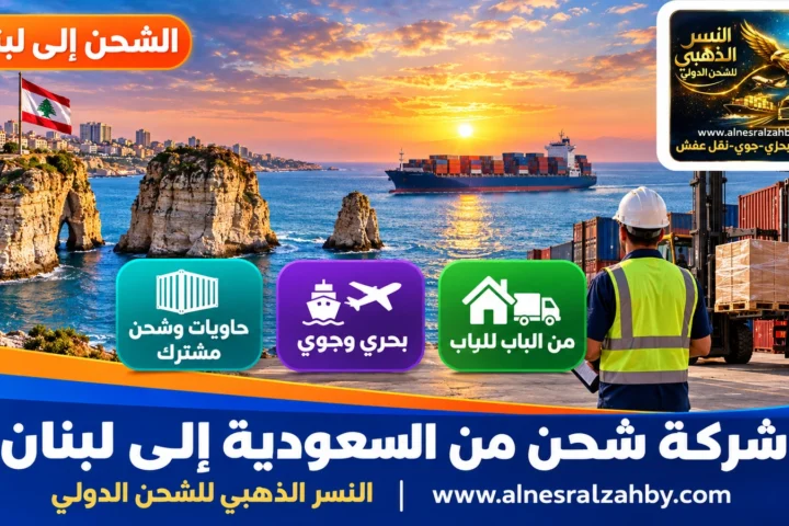 شركة شحن من السعودية إلى لبنان — النسر الذهبي للشحن الدولي