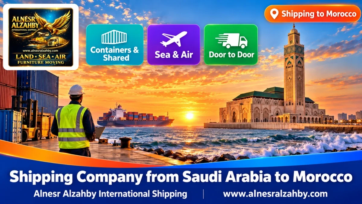 Shipping Company from Saudi Arabia to Morocco — Alnesr Alzahby International Shipping