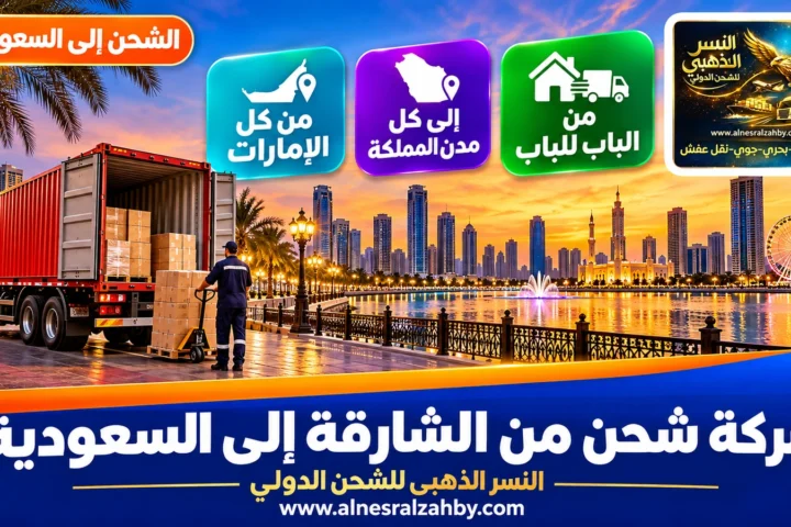شركة شحن من الشارقة الي السعودية — النسر الذهبي للشحن الدولي