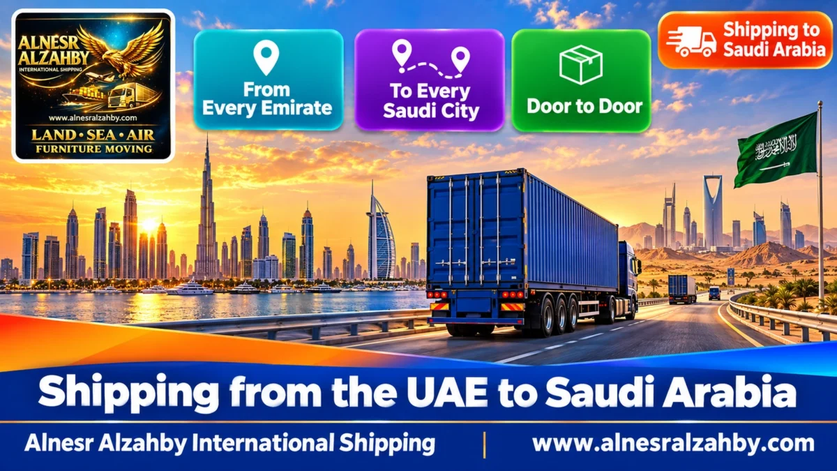 Shipping Company from The UAE to Saudi Arabia — Alnesr Alzahby International Shipping