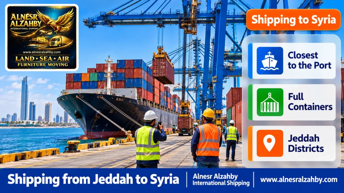 Shipping from Jeddah to Syria — Alnesr Alzahby International Shipping
