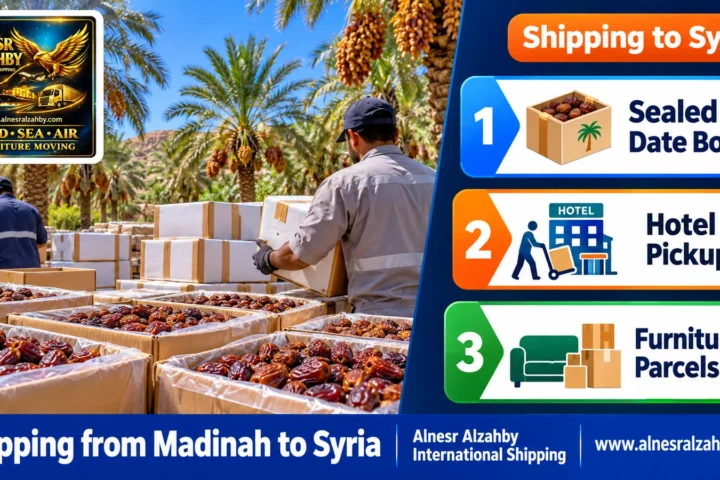Shipping from Madinah to Syria — Alnesr Alzahby International Shipping