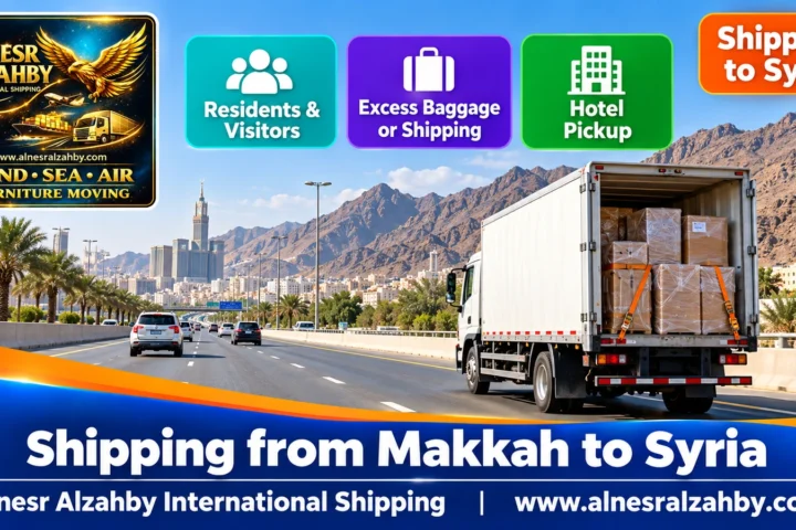 Shipping from Makkah to Syria — Alnesr Alzahby International Shipping