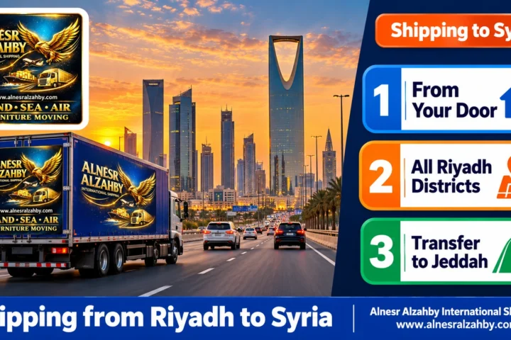 Shipping from Riyadh to Syria — Alnesr Alzahby International Shipping