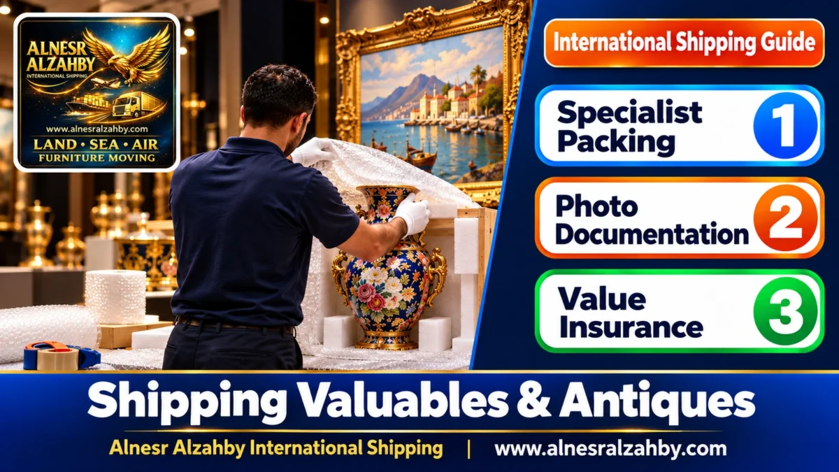 Shipping Valuables & Antiques — Alnesr Alzahby International Shipping