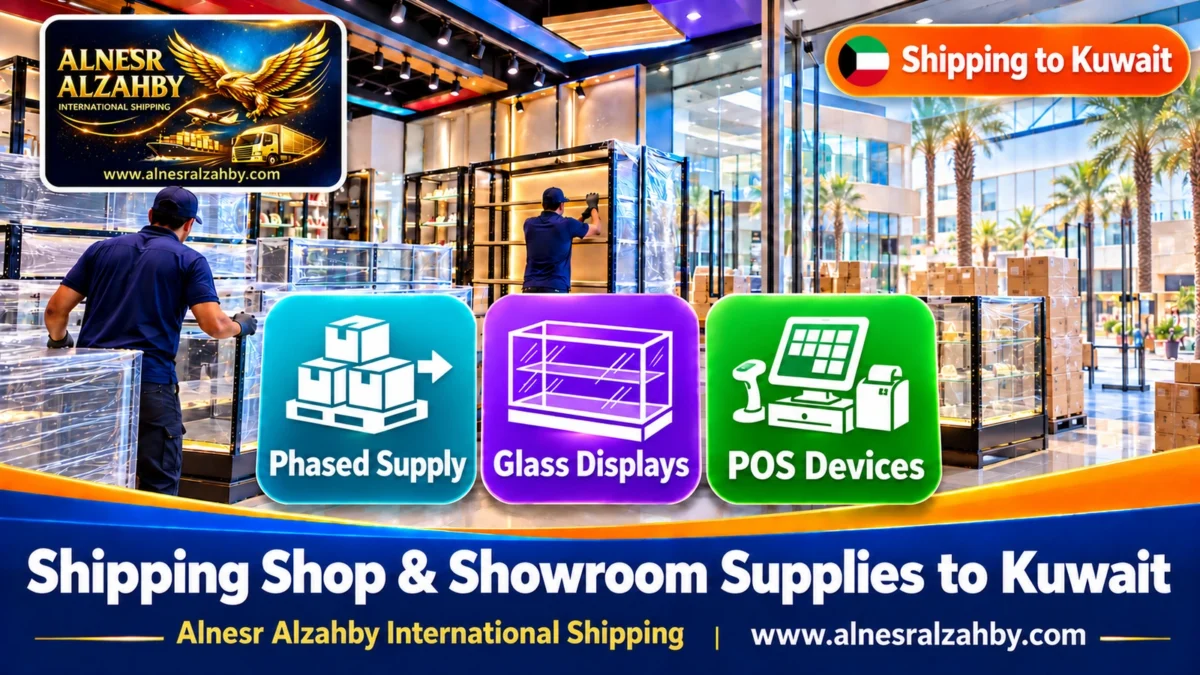 Shipping Shop & Showroom Supplies to Kuwait — Alnesr Alzahby International Shipping